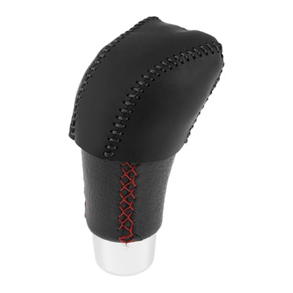 Anti-Slip Gear Shift Knob Cover Car Stick Shifting Handle Protector for Lexus RX350 2023-2024 Black Faux Leather