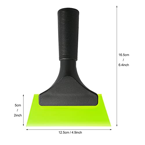 EHDIS Small Squeegee 5 inch Rubber Window Tint Windshield Scraper for Car,Glass, Mirror, Shower, Door,Bathroom Cleaning (Green) - color: Green
