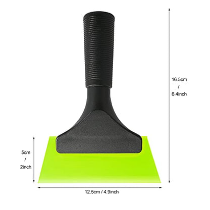 EHDIS Small Squeegee 5 inch Rubber Window Tint Windshield Scraper for Car,Glass, Mirror, Shower, Door,Bathroom Cleaning (Green) - color: Green