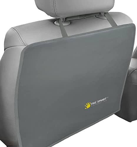 Luxury Clean-Edge Kick Mat - Seat Back Protector and Seat Cover with Invisible Strap and Stiff Edging (1 Mat)