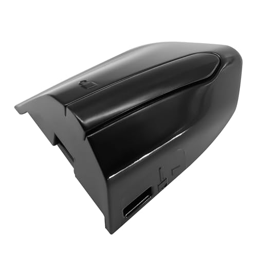 Front Exterior Driver Door Handle Lock Bezel Cover Cap Fits for Ford Fusion 2013-2020 for Ford Edge 2015-2020 Replace DS7Z-54218A15-DC (Pure Black) - color: Black, size: Withoout Electroplating