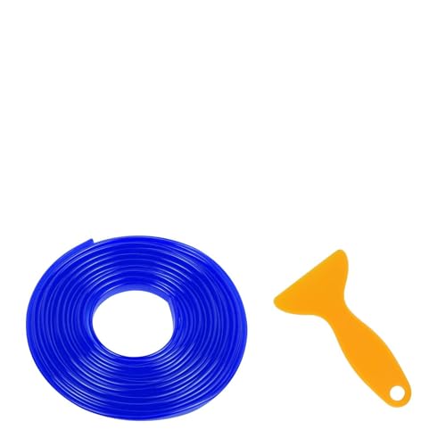 Wuyaoyao 5M/16.4Ft Car Interior Molding Strips, Automotive Interior Decorative Molding Line Trim Strip, Aesthetic Vehicle Door Panel Dashboard DIY Flexible Strip with Installing Tool (Blue) - color: Blue