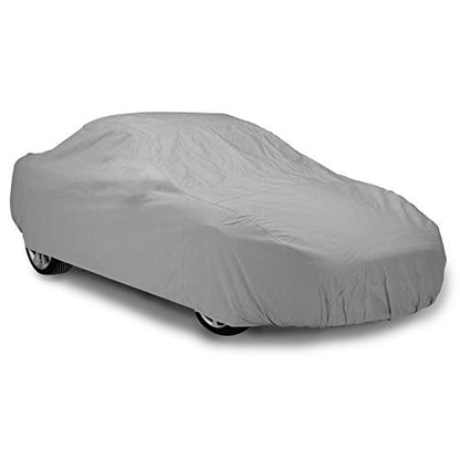 4-Layer Car Cover Soft Cotton Inlay Paint Protect All Weather Indoor Outdoor Automobiles Protector Breathable Fabric with Waterproof Coating Sun Rain Wind Dust Protection for Full Size Sedan - size: L-460cm(181inch)
