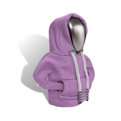Gear Shift Hoodie, Gear Shift Cover, Fashionable Hoodie Automotive Gear Shift Knob Protector, Car Accessories Mini Sweater Gear Shift Knob Cover for Car Gear Shift Levers (Purple) - color: Purple