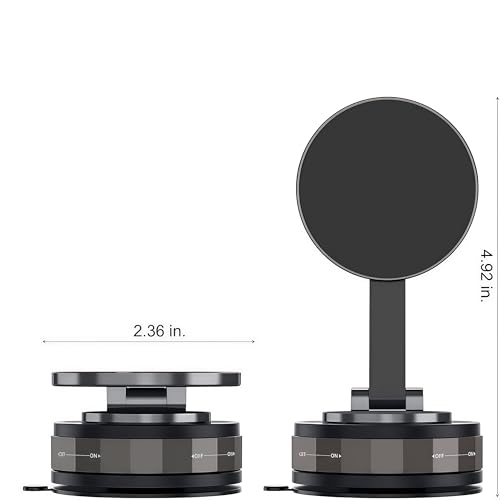 Magnetic Car Phone Holder, Cell Phone Mount, Suction Cup Phone Mount, Foldable Phone Navigation Holder