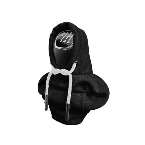 Gear Shift Hoodie, Universal Car Shift Knob Cover, Automotive Interior Cute Gadgets, Car Accessories and Decorations Mini Hoodie for Car Shifter - color: Black, size: 1 Piece