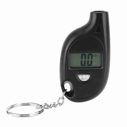 Acouto Digital Tire Pressure Gauge 5-150PSI, Mini Digital LCD Tire Gauge for Tire Pressure, Tyre Air Pressure Gauge Tester with Keychain, PSI, Kpa, Bar, Kg/cm²
