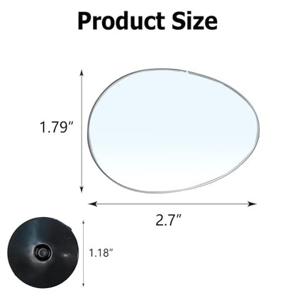 2PCS Blind Spot Mirror, Automotive Exterior Accessories, 360° Adjustable Hd Wide-Angle View For Most Cars, SUVs, Trucks (Oval Mirror) - style: Oval Mirror