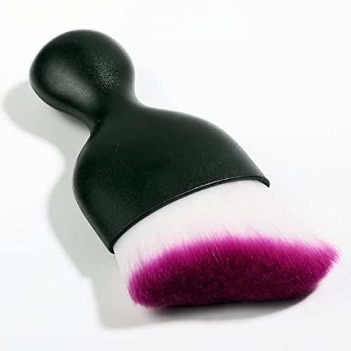 AOCISKA Car Interior Detailing Brush,Soft Bristle Cleaning Brush Car Detailing Brush Dusting Brush,Car Interior Cleaning Tool,Auto Detail Brush Car Dash Duster Brush (Black&Purple) - color: Black&purple