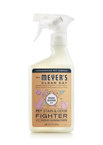 Mrs. MEYER'S CLEAN DAY Pet Stain & Odor Fighter, Orange Blossom Scent, 16oz - size: 16 Fl Oz (Pack of 1)