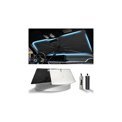KUST Sun Shade Umbrella for Toyota 4Runner 2010-2024 | Custom Fit Windshield Sunshade | Foldable Sunshade with Bendable Handle | Blocks Heat & UV Rays Keep Car Cool Sunshield - size: For 4runner 10-24