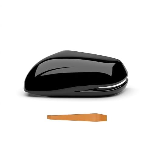 Left Driver Side Mirror Cover Cap Compatible with 2017-2022 Honda CR-V, Glossy Black Direct Replacement Rear View Door Mirror Housing Shell - color: Glossy Black, size: Left Driver Side