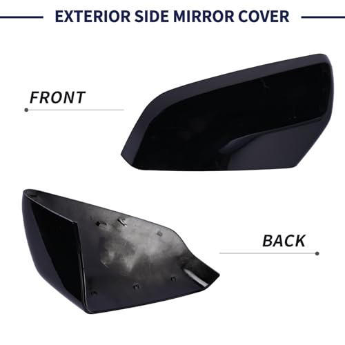 Exterior Side Mirror Cover Driver Side 23406417 84225386 Compatible with Chevrolet Equinox GMC Terrain 2018-2023 Rearview Mirror Cap Left Side - size: Left Side