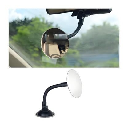 Baby Car Mirror, 360 Degrees Adjustable Wide Angle Convex Vehicle Mirrors with Suction Cup, Shatterproof Infant Newborn Auto Rearview Accessories, Universal for SUV RV Truck
