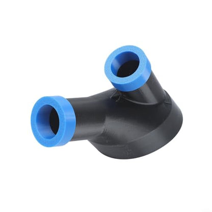 2-in-1 Automotive Detailing Tool with Blower and Vacuum Function, Oval Nozzle for Efficient Car Cleaning, Large 3.25x2.25 Inch Opening for Tight Spaces, Black Plastic Air Channel Accessory