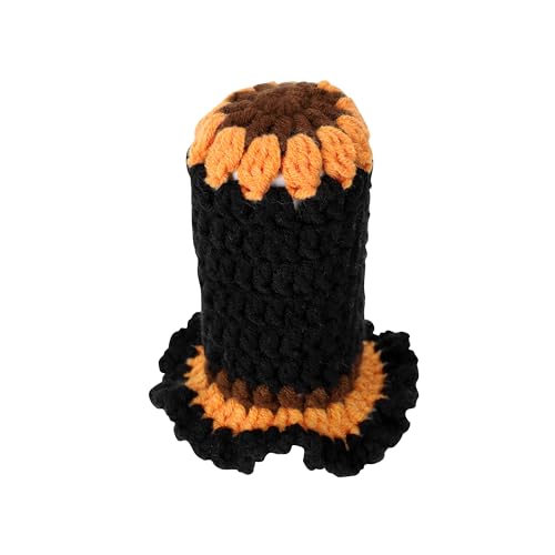 Crochet Shift Knob Cover, Universal Handcrafted Black-Sunflower Boho Car Accessories for Women, Shift Boots Knobs Cover Automotive Interior Fits Car Truck SUV (03#SC) - color: 03#SC