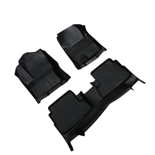Escape Floor Mat - All Weather Waterproof Durable Anti-Slip Odorless TPE Front and Rear Row Set Custom-Fit High-Edge Floor Liner Compatible with 2015-2019 Ford Escape - size: for Ford Escape 2015-2019