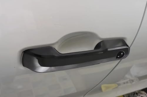 Car AccessoriesExterior Side Door Handles Cover Trime Without Smart Keyhole Compatible with Toyota Tundra/Sequoia 2026 2025 2024 2023 2022 (Black) 4PCS ABS - color: Black