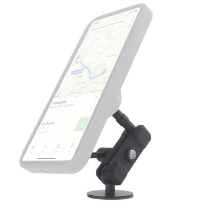 Adhesive 17mm Ball Mount with Extension Arm for Car Phone Holder, Compatible with Garmin 17mm GPS Mount, Adjustable Dashboard Car Phone Bracket