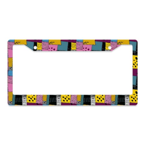 GENANY Rag Doll License Plate Frame License Plate Frames, Gothic Car License Plate Cover Fits Standard US Vehicles, Gothic Car Accessories, Personalised Car Decorations for Women Men - color: Gothic Rag Doll