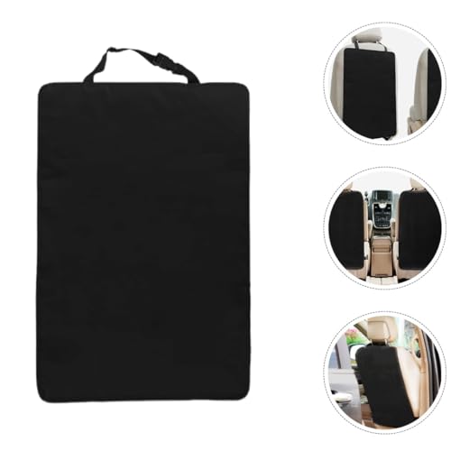 3pcs Waterproof Car Seat Back Kick Protectors for Safety Anti-Kick Pad with Dirt Protection Black Seat Back Cover