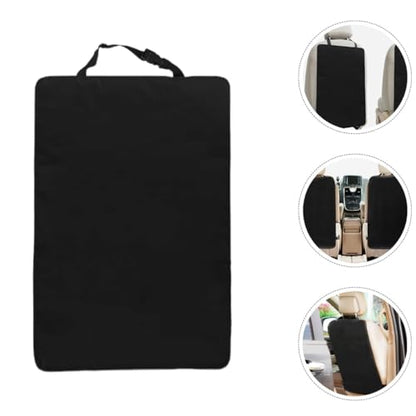 3pcs Waterproof Car Seat Back Kick Protectors for Safety Anti-Kick Pad with Dirt Protection Black Seat Back Cover