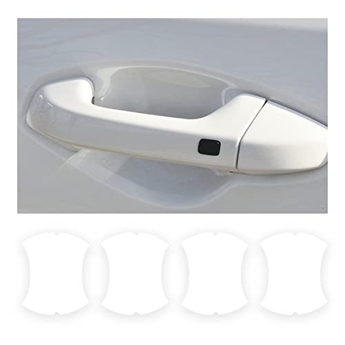 4PCS Carbon Fiber Car Door Handle Protectors, Universal Anti-Scratch Guard Stickers Fit Most Cars - color: Clear/4PCS