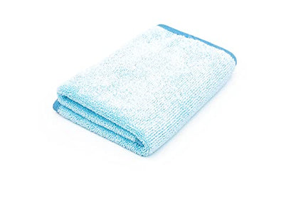 The Rag Company - Premium FTW - 70/30 Blend Microfiber Cleaning Towels for Glass, Windows, Mirrors, Polished Surfaces - Streak-Free - Scratchless, 16" x16' Light Blue (3-Pack) - color: Light Blue