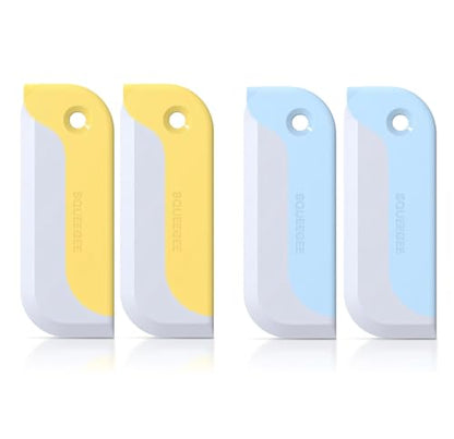 Amouy Small Rubber Squeegee(4 Pack),Kitchen Sink Squeegee for Countertops and Dishes.Multi-Purpose,for Vanity Tops,Bathroom Mirrors,Car Windows and Side Mirrors - size: 4 PACK