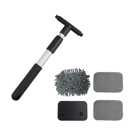 2026 New Car Windshield Cleaner Tool,Telescopic Inside Windshield Cleaning Tool with 180° Swivel & Microfiber Pad,Universal Car Window Cleaner Tools for Cars Trucks SUVs