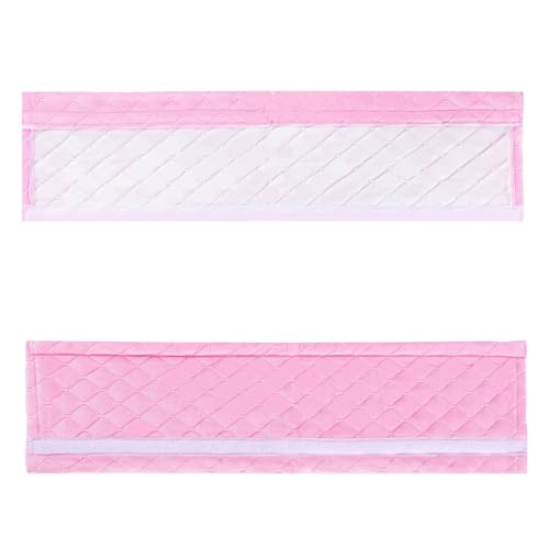 Amooca Soft Automotive Seat Belt Cover Seatbelt Shoulder Pad Neck Protector Cushions Universal Fit SUV Trucks Backpack Pink Extra Long 19.7in - color: Pink, size: 19.7in-1pc