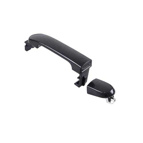 Painted Black 1 Lot 4 Doors Exterior Handle Door Outer Handle Compatible with Nissan Versa 2007-2012 - color: Black