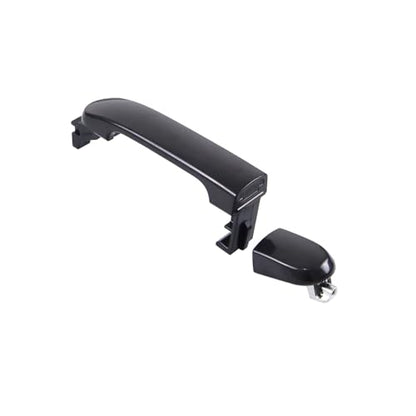 Painted Black 1 Lot 4 Doors Exterior Handle Door Outer Handle Compatible with Nissan Versa 2007-2012 - color: Black