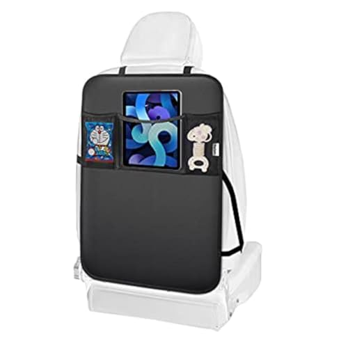 Meolsaek Kick Mats Back Seat Protector, Waterproof Oxford Seat Back Protector, Car Seat Back Protector for Kids, Back of Seat Protector for Kids Feet Car Seat (Black B -1pc) - color: Black B -1pc