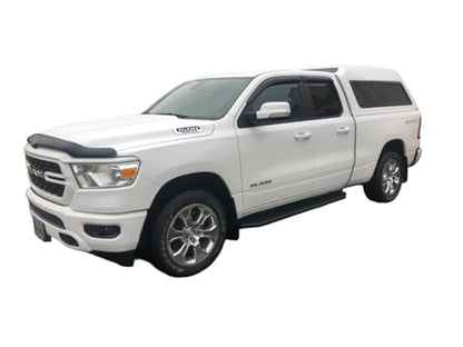 2019-2026 Tape-On Rain Guards for Dodge RAM 1500 Quad cab only Side Window Visor Deflectors Durable Tinted Shades 2019 2020 2021 2022 2023 2024 2025 - size: For Dodge RAM 1500 Quad 2019-2026