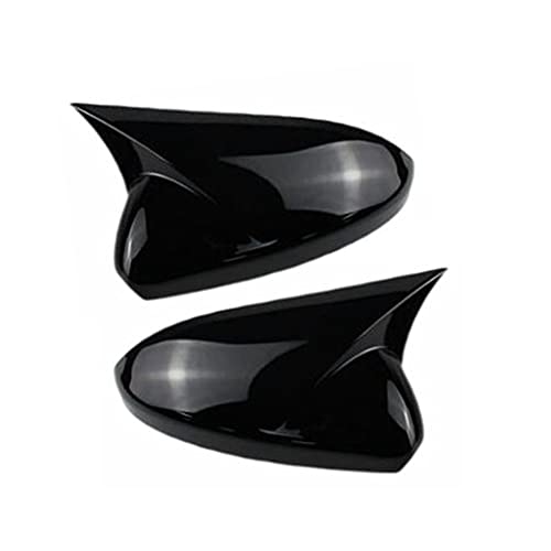for Chevrolet Cruze 2009-2012 Side Wing Rear View Mirror Covers ABS Trim With OX Horn Car Styling (gloss black) - style: Black