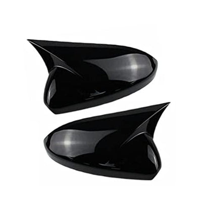 for Chevrolet Cruze 2009-2012 Side Wing Rear View Mirror Covers ABS Trim With OX Horn Car Styling (gloss black) - style: Black