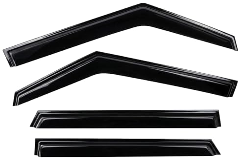 2020-2025 Tape-on Rain Guards for Kia Soul Side Window Deflector Visors EX GT-Line Turbo LX S X-Line Durable Tinted Vent Shade 2021 2022 2023 2024 - size: For Kia Soul 2020-2025