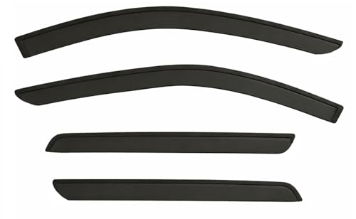 2022-2026 Tape-On Rain Guards for Nissan Pathfinder Side Window Visor Deflectors S SV SL Platinum Rock Creek Smoke Tinted Vent Shades 2023 2024 2025 - size: For Nissan Pathfinder 2022-2026