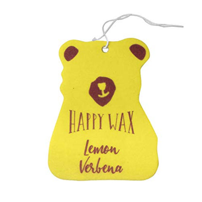 Happy Wax Relax and Refresh Mix Hanging Car Cub Air Fresheners Infused with Natural Essential Oils, 4 Ct. Variety Pack - Contains Calming Lavender, Fresh Cotton, Lemon, and Vanilla Sandalwood
