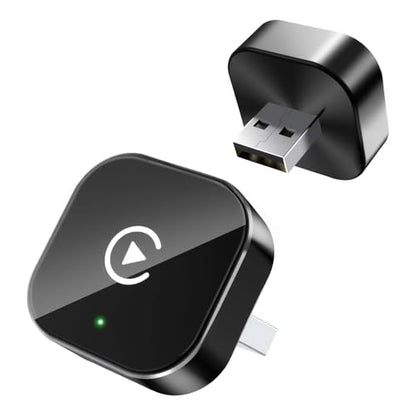 Wireless CarPlay Adapter for Apple iPhone & Android, 2-in-1 Adapter Convert Wired to Wireless Dongle