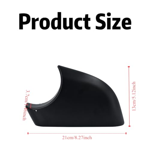 fit For Tesla Model Y Front Wing Mirror Cover Holder Lower Tray 2018-2024， Side Mirror Bottom Cover Replacement for Tesla Model Y Wing Repair (left side black) - size: Model Y Left Side Black