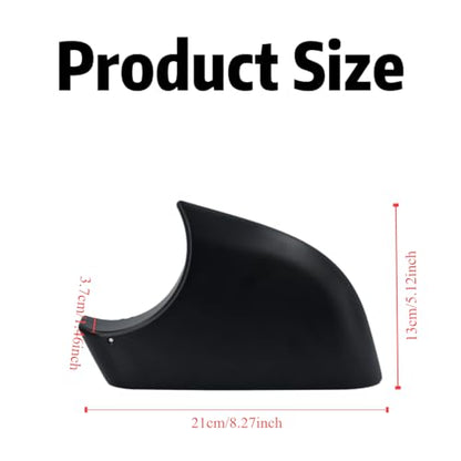 fit For Tesla Model Y Front Wing Mirror Cover Holder Lower Tray 2018-2024， Side Mirror Bottom Cover Replacement for Tesla Model Y Wing Repair (left side black) - size: Model Y Left Side Black