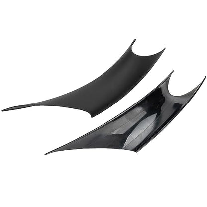 Left & Right Interior Door Pull Handle Covers Repalcement for 2012-2018 BMW 320,328,330,335,M3,2014-2017 BMW 428,435,M4(Black) - color: Black