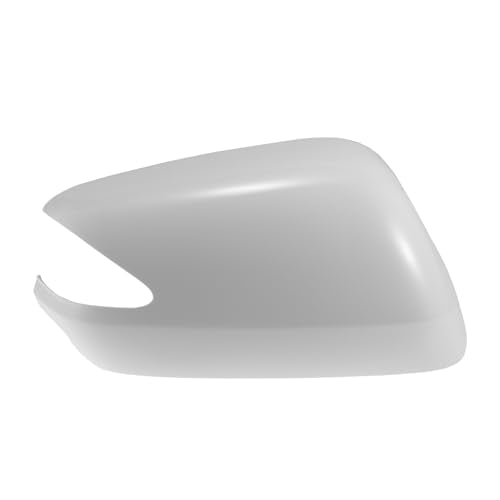 X AUTOHAUX Car Rear View Right Passenger Side Mirror Cover Cap Replacement White for Honda Fit 2009-2013 Fits W/Turn Signal Models Mirror Guard Covers Exterior Decoration Trims