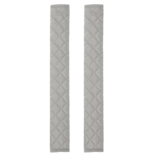 HARFINGTON 2pcs Shoulder Strap Cushions 25.6 Inch Car Seat Belt Pads Cover Auto Seatbelt Strap Shoulder Pad Automotive Seat Belt Cushion Pad for Auto SUV Truck, Grey - color: Grey, size: 25.6 Inch