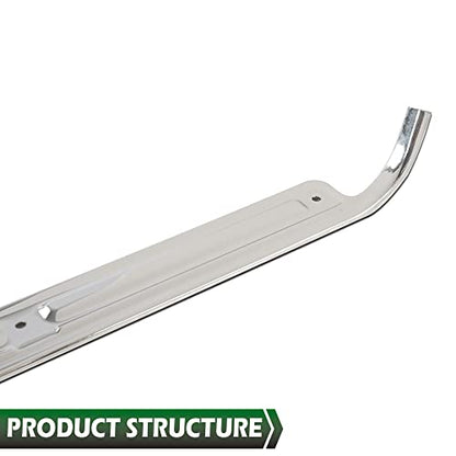 GRAND ORANGE Door Sill Plates w/Hardware Pair Compatible with GMC Chevy C10 C20 C30 K10 K20 K30 Truck 1967 1968 1969 1970 1971 1972, 28864, Chrome Door Sill Plates Guards Accessories - size: Fit Chevy GMC C10 C20 1967-1972