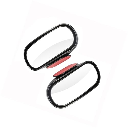 Blind Spot Mirror for Car, HD Glass Convex Side Mirror Wide Angle Rear View Car Blindspot Mirrors for Cars SUV Trucks and RVs, 2 Pack - color: Black 2 pieces