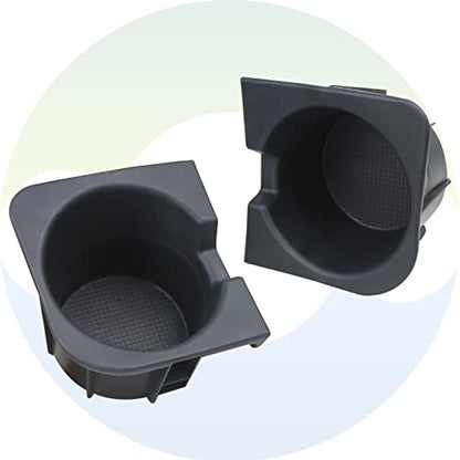 Osompar Cup Holder Insert (Pair) Compatible with 2005-2015 Toyota Tacoma Replaces 66991-04012 66992-04012 - size: 05-15 Tacoma