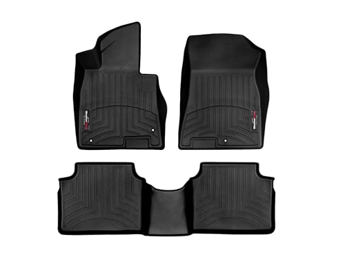 WeatherTech Custom Fit FloorLiners for Hyundai Sonata, K5, K5-1st & 2nd Row (441598-1-2), Black - color: Black